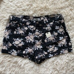 Forever 21 Floral Shorts Coachella High Waisted